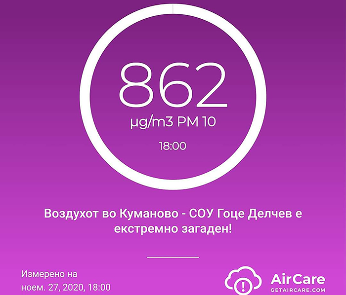Во Куманово стапуваат на сила мерки за заштита на населението поради загадениот воздух