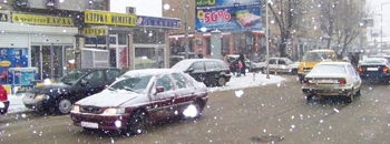 Снежна мeќава во Куманово