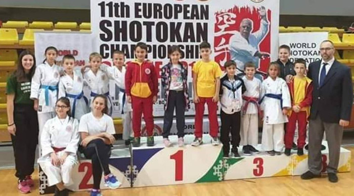 Кумановските каратисти освоија 12 медали на Европското првенство во шотокан