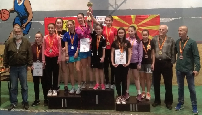 Екипите на Крива Паланка и Крушево најдобри на Државното првенство на пинг понг за кадети