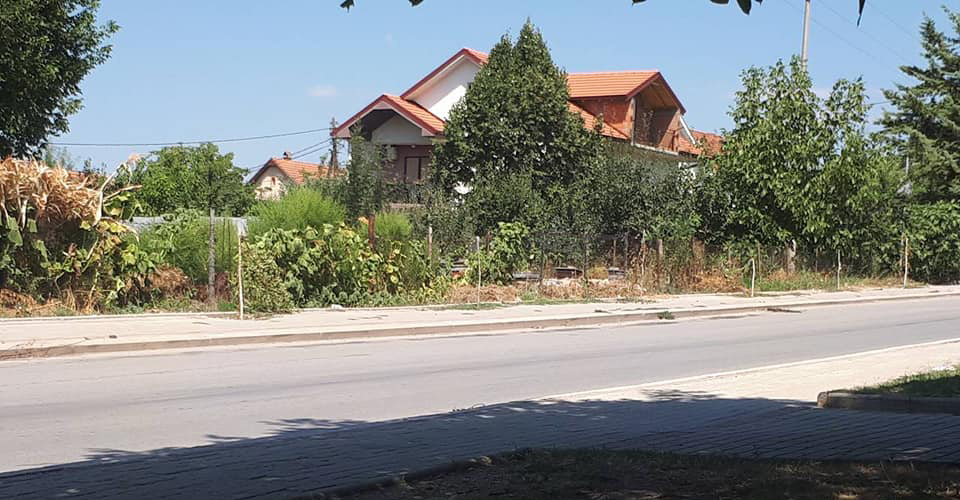Искршени садници од спомен костурницата до населбата Карпош