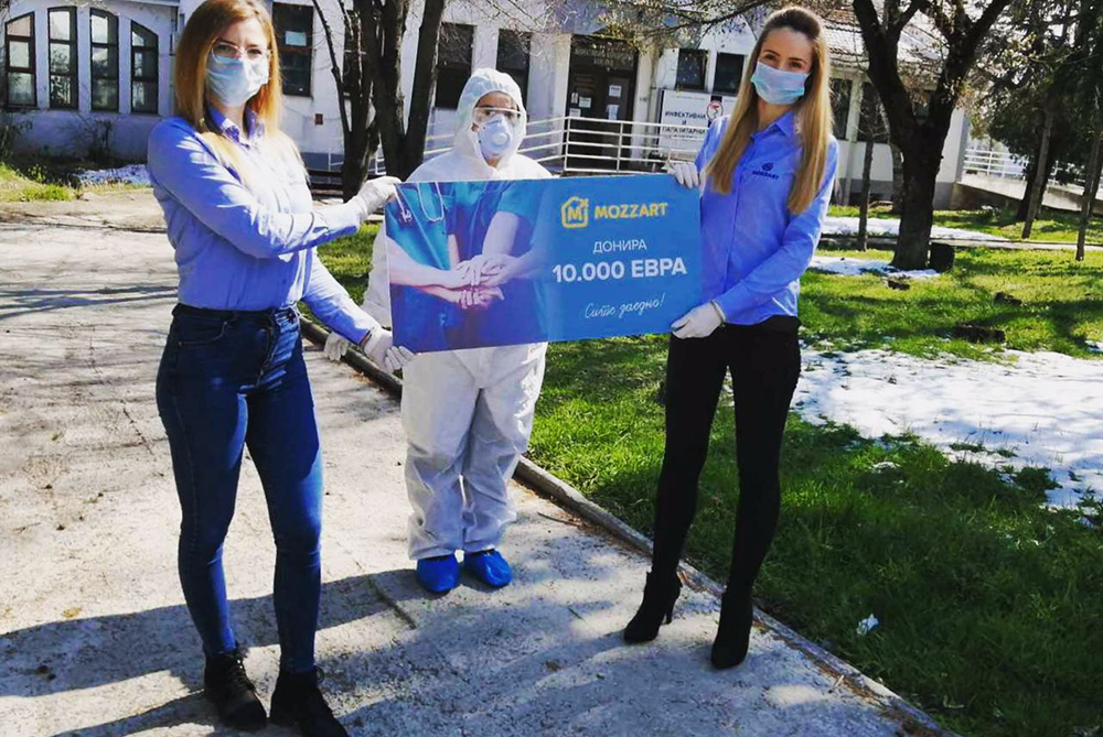 MOZZART донираше 10.000 евра за Општата болница во Куманово