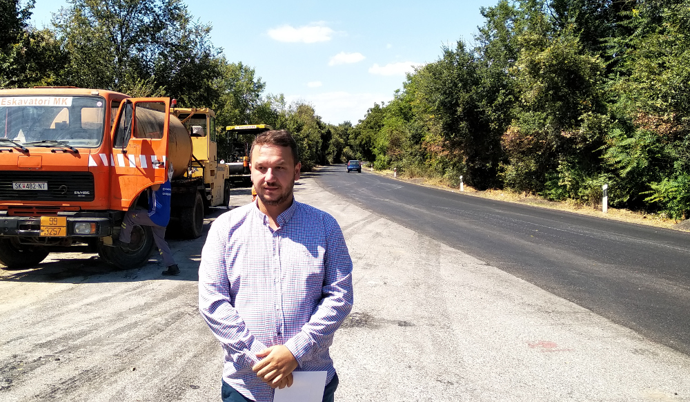 Во кумановскиот регион се градат над 120 километри патишта, објави Костовски