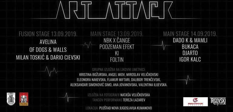 За првпат „Арт атак“ фестивал на Градскиот плоштад во Куманово